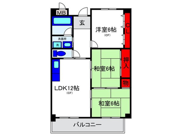 ハイムヤノウの物件間取画像